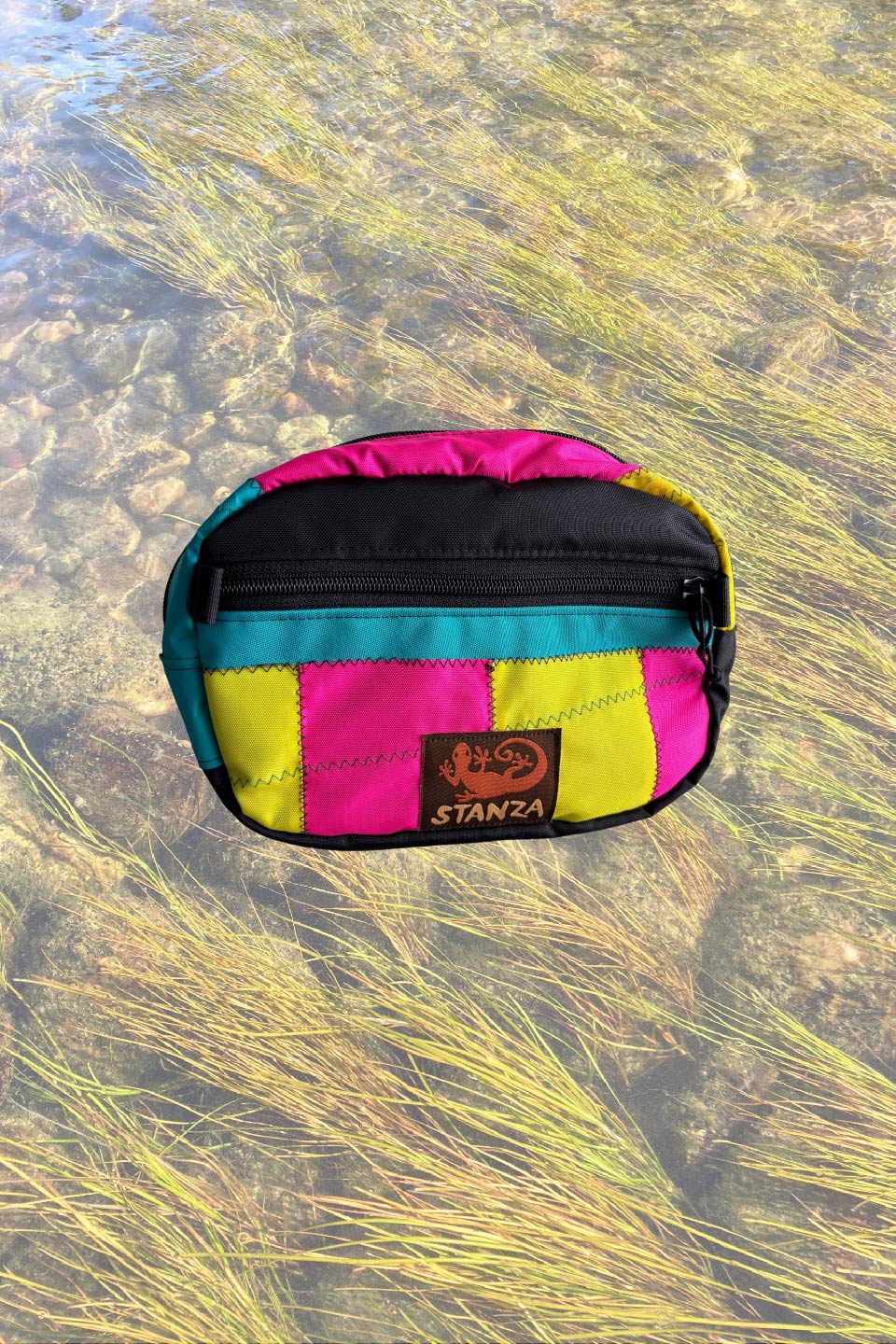 neon pill belly bag
