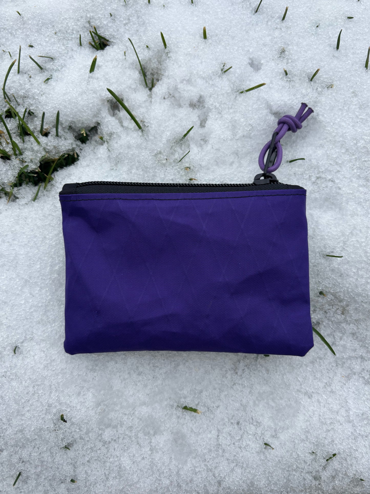 teal/purple mini pouch