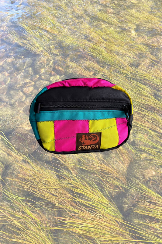 neon pill belly bag