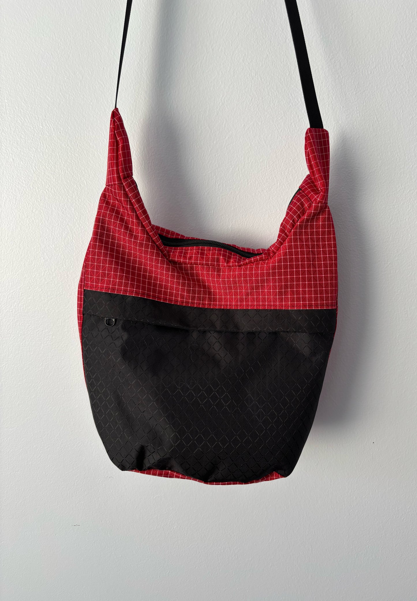red crossbody bag