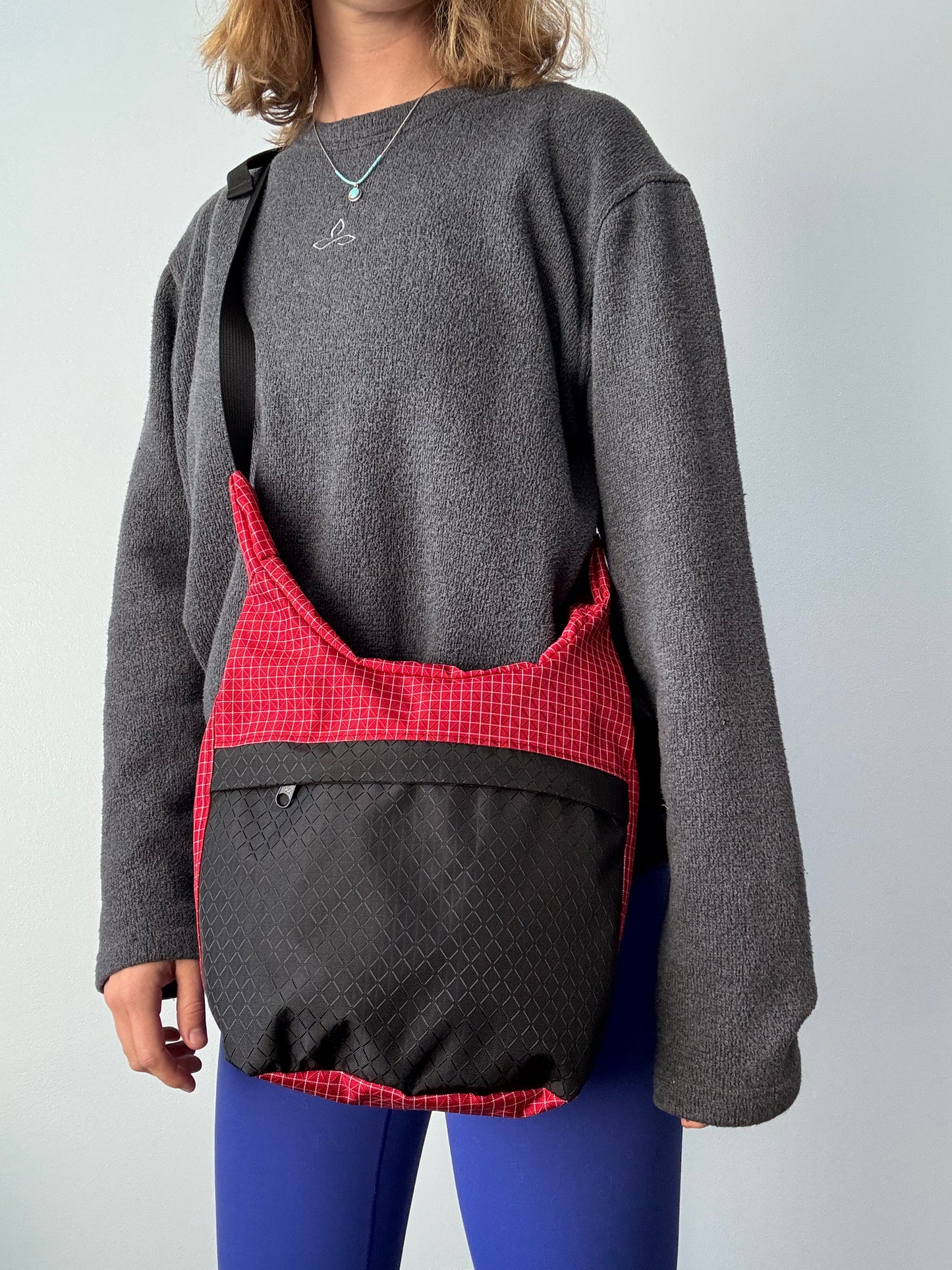 red crossbody bag