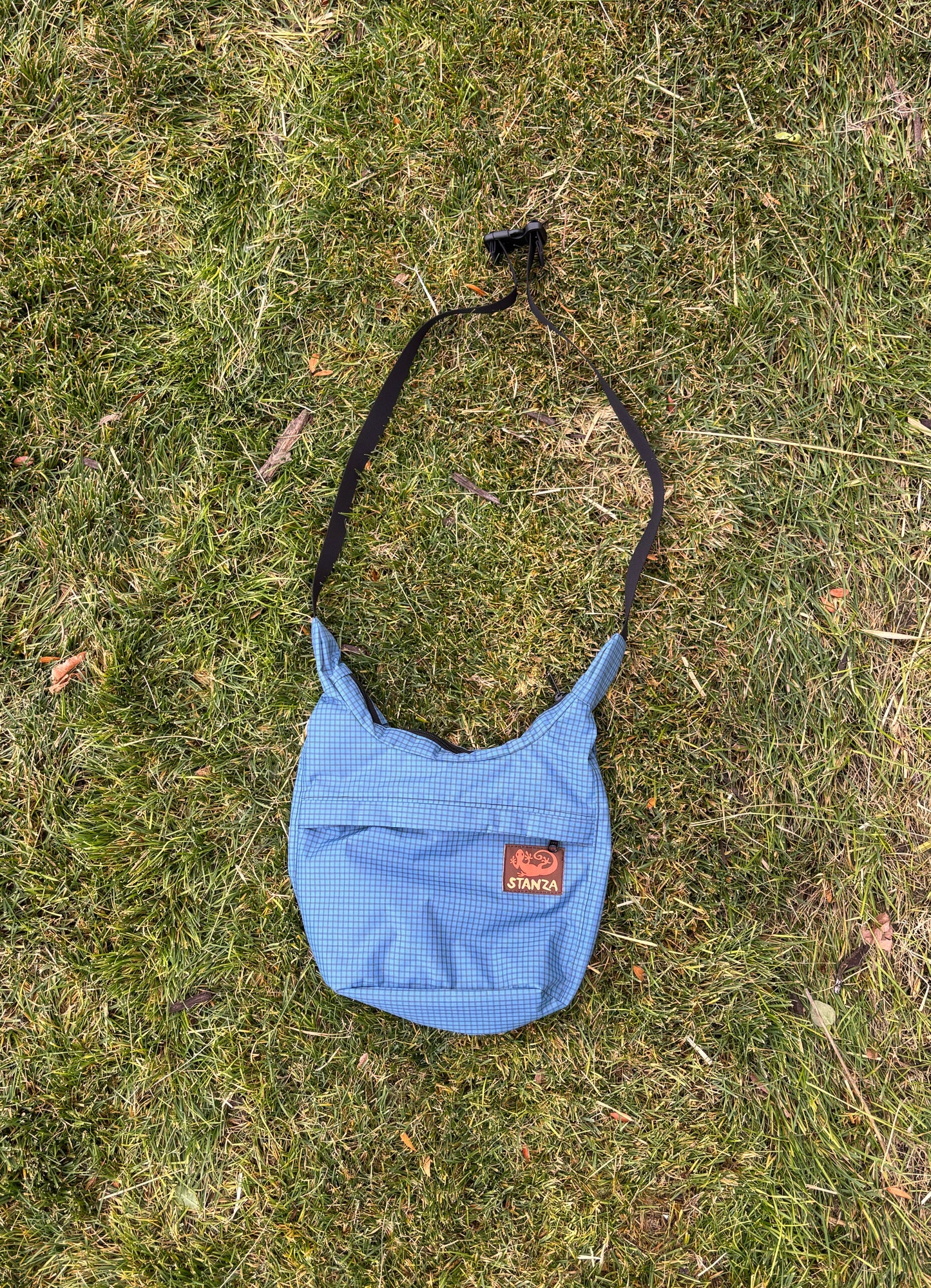 blue smoke crossbody bag